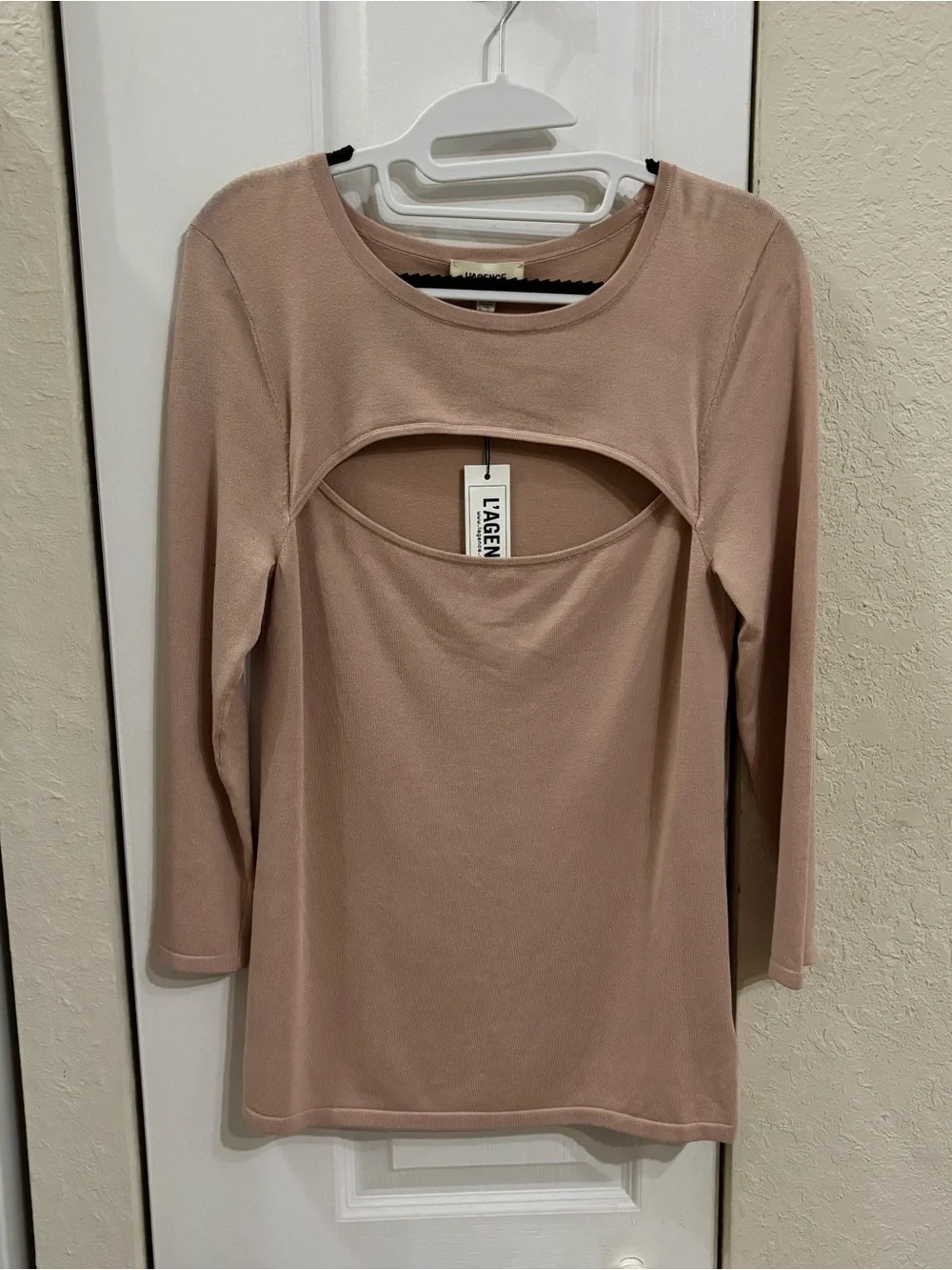 L'AGENCE Jocelyn Cutout Sweater